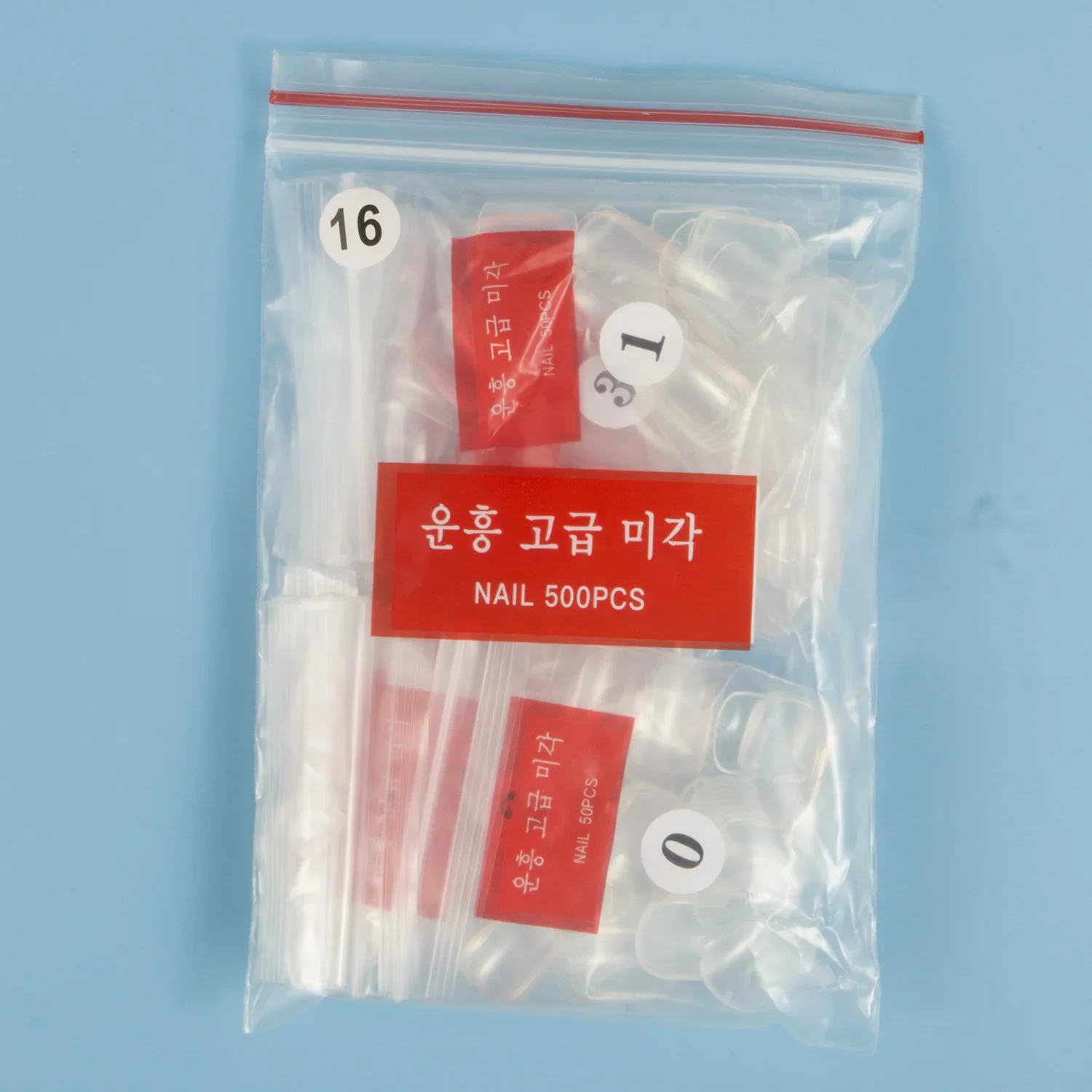 Square XS Short 500pcs/pack False Nail Tips 500 Pieces Small Fake Nail Tips 10 Sizes Press-on Nails Short Full Cover