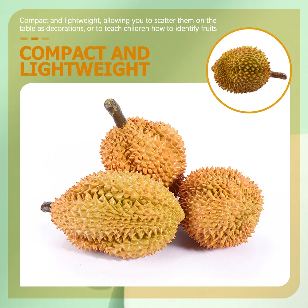 1pc Artificial Durian Decoration Simulation Fruit Premium Fake Durian For Home Kitchen Table Centerpiece Party Decor Photography