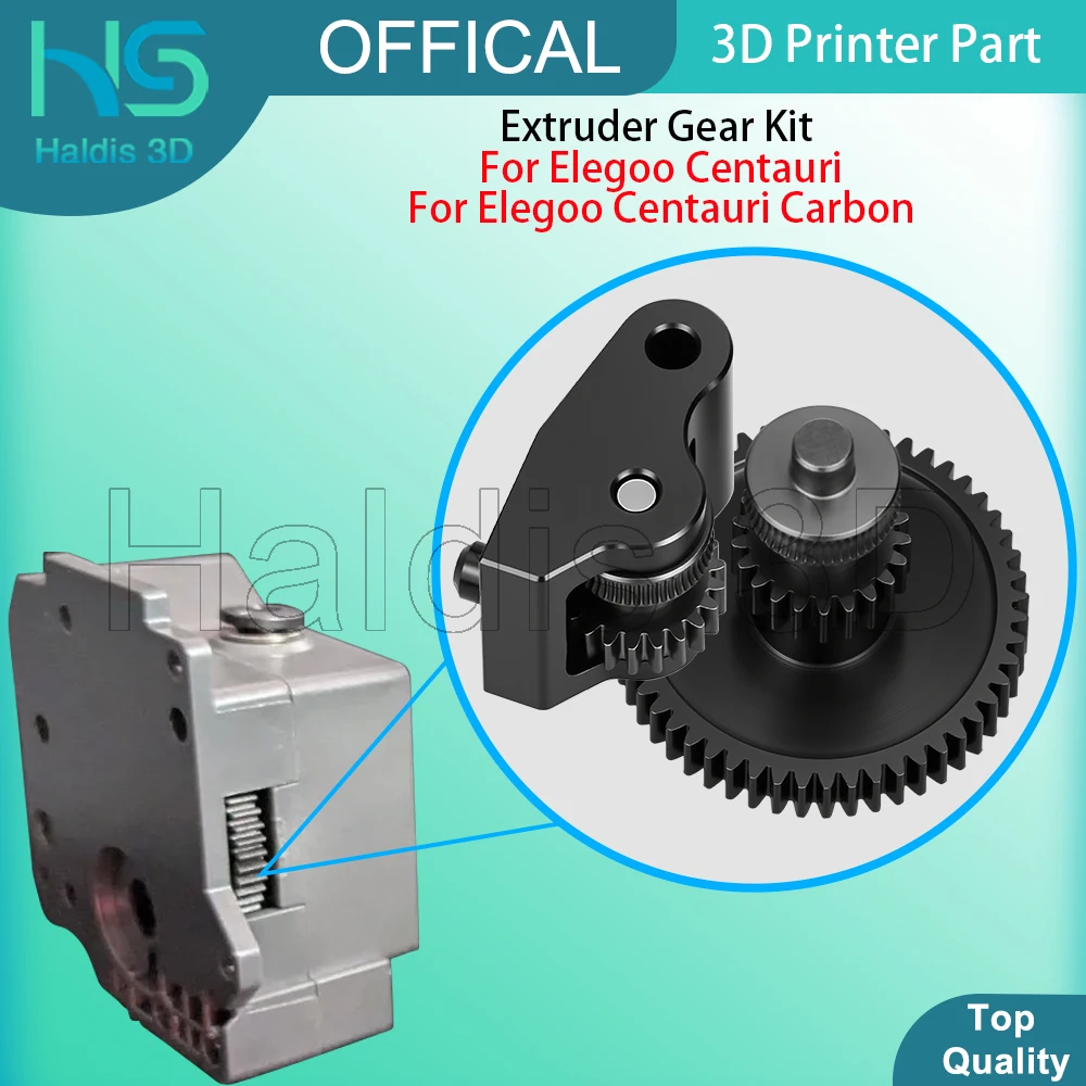 

Комплект шестерен для ELEGOO Centauri, износостойкий, высокая производительность, материал SKD11, шестерня экструдера для Centauri Carbon, детали 3D-принтера
