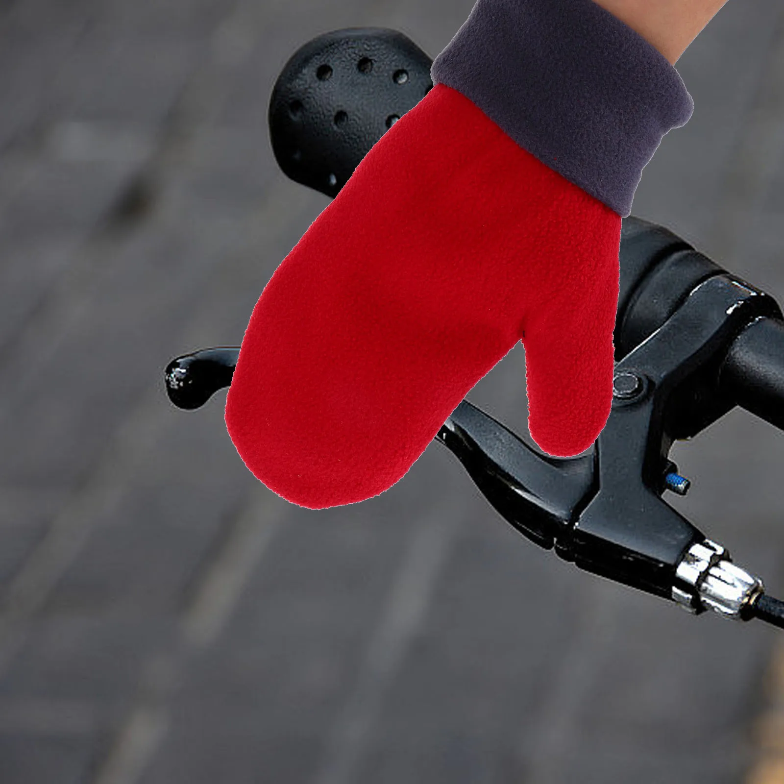 

Thickened Fleece Gloves Polar Fabric Waterproof Mittens Winter Thermal Unisex Ski Cycling Gloves Soft Durable Fleece Material