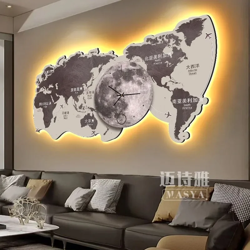 Waiting Luxury Wall Clocks Digital Led Restaurant Nordic Minimalist Wall Watch Aesthetic Nordic Orologio Da Parete Home Decor