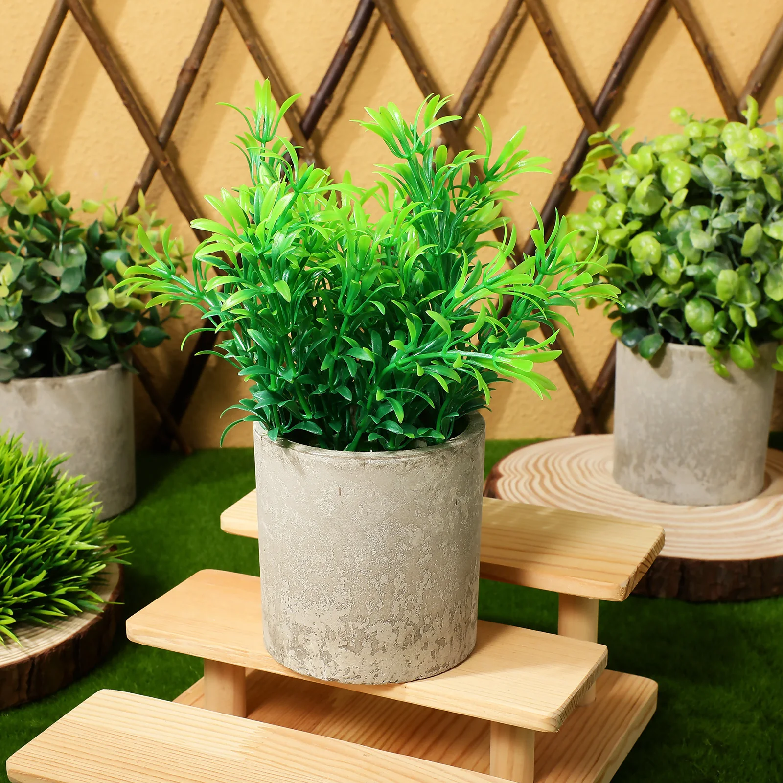 

3Pcs Artificial Faux Plants Indoor Realistic Fake Potted Plants for Home Office Kitchen Bathroom Tabletop Decoration