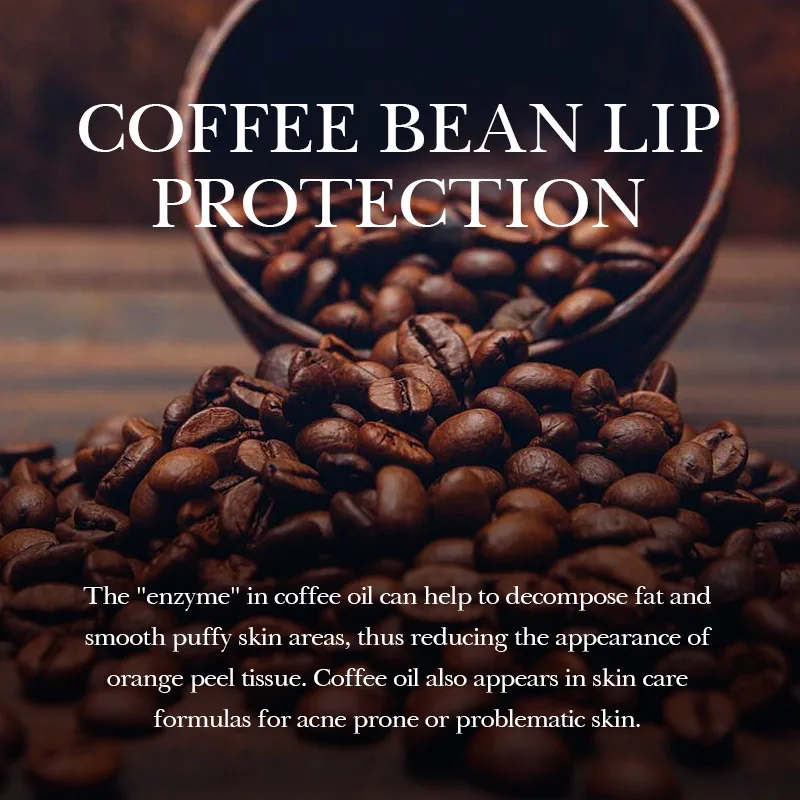 قهوة ترطيب مستحضر تجميل للشفاة للعناية بالبشرة الشفاه تتلاشى خطوط الشفاه ترطيب مغذي الشفاه بقع الشفاه سمنة