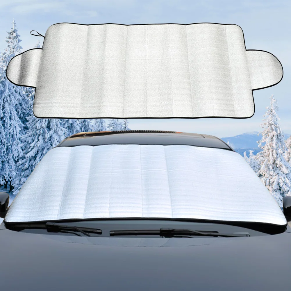 Car Window Sunshades Foldable Car Snow Cover Winter Windshield Sunshade Outdoor Waterproof Anti-UV Protection Auto Accessories