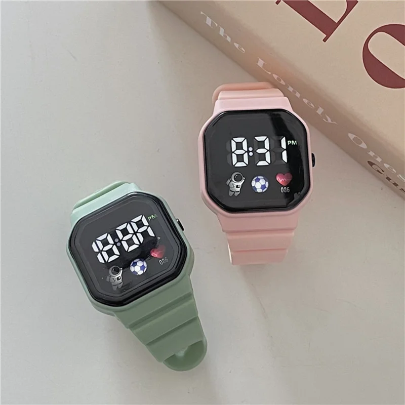 Fashion Children Digital Wristwatches Luminous Sport Watches for Girls Boys Watch Kids Silicone Band Student Watch Gifts