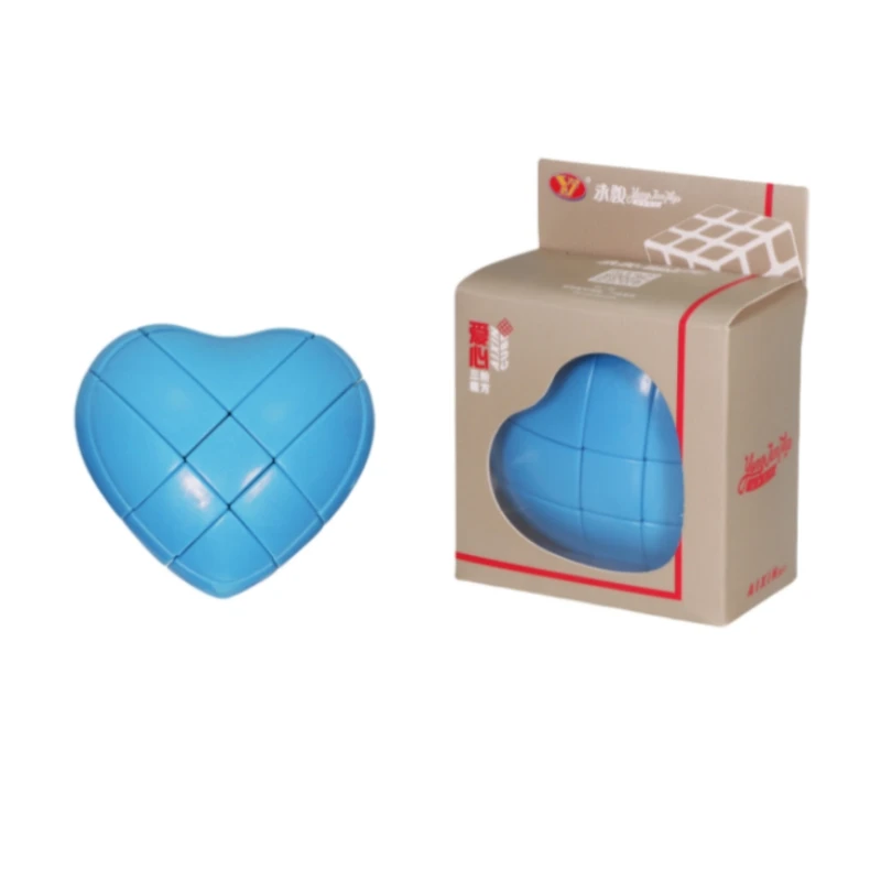 Yongjun Heart Shaped Puzzle 3x3x3 Plastic Magic Cube Educational Toys