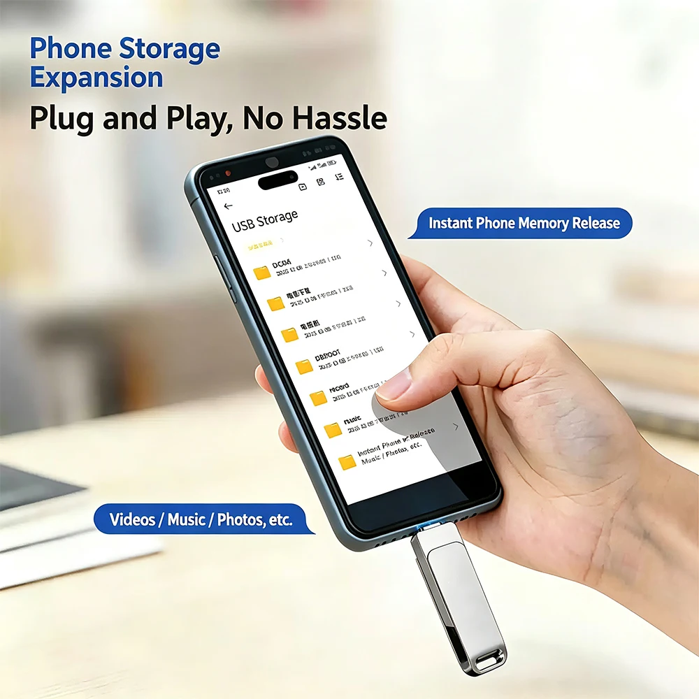 U Disk USB 3.0 High Speed Pen Drive Type-C Memory Card SSD Pendrive Flash Drive Memoria USB Stick For Xiaomi Phone Computer Car view 4