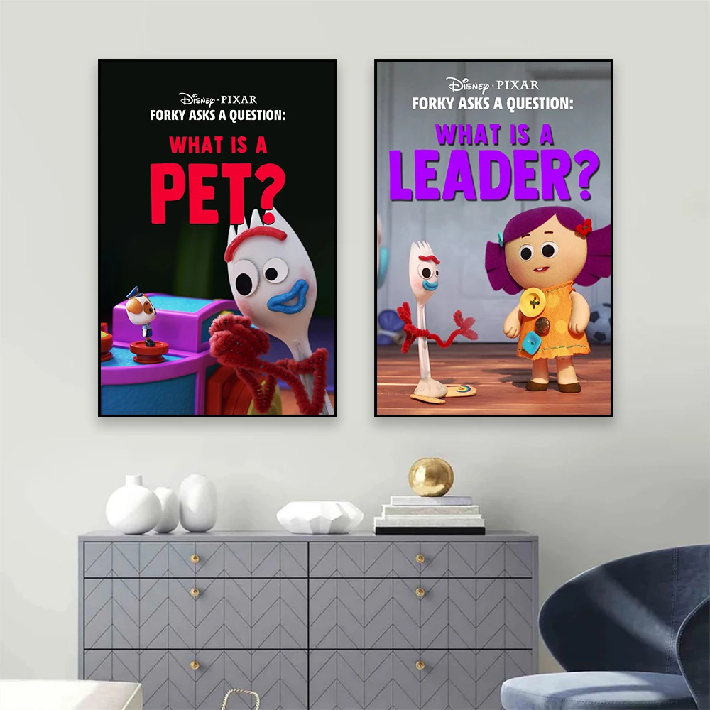 فوركي يسأل سؤال: ما هو الفن؟ الفيلم المشارك مضحك جدار الفن فيلم طباعة الكرتون قماش اللوحة الديكور ديكور غرفة نوم المنزل