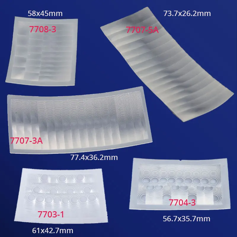 5pcs PIR Lens Infrared Induction HDPE Fresnel Lens Focal Length Far Sensing Distance 7707-3A 7707-5A
