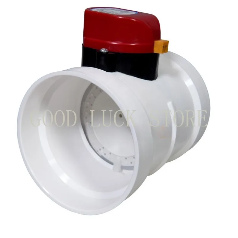 Imagem -06 - Pvc Plastic Electric Damper Valve Válvula de Retenção Air Duct Volume Control Valves Ventilation Pipe 24v 12v 220v 75 mm 110 mm 160 mm 200 mm