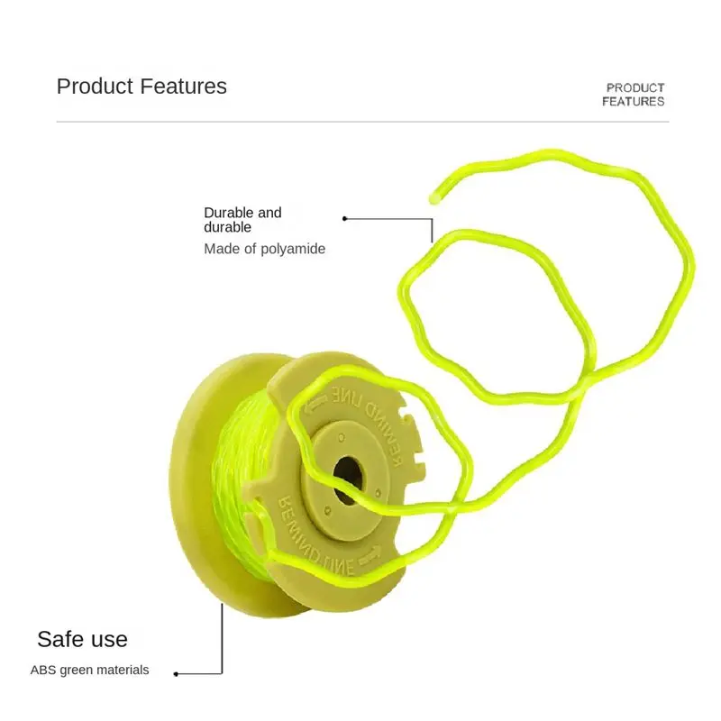 A23PBG 4 Packs for Ryobi RYOBI Mower Accessories Spool AC80RL3/AC14HCA Mowing Rope Mowing Rope