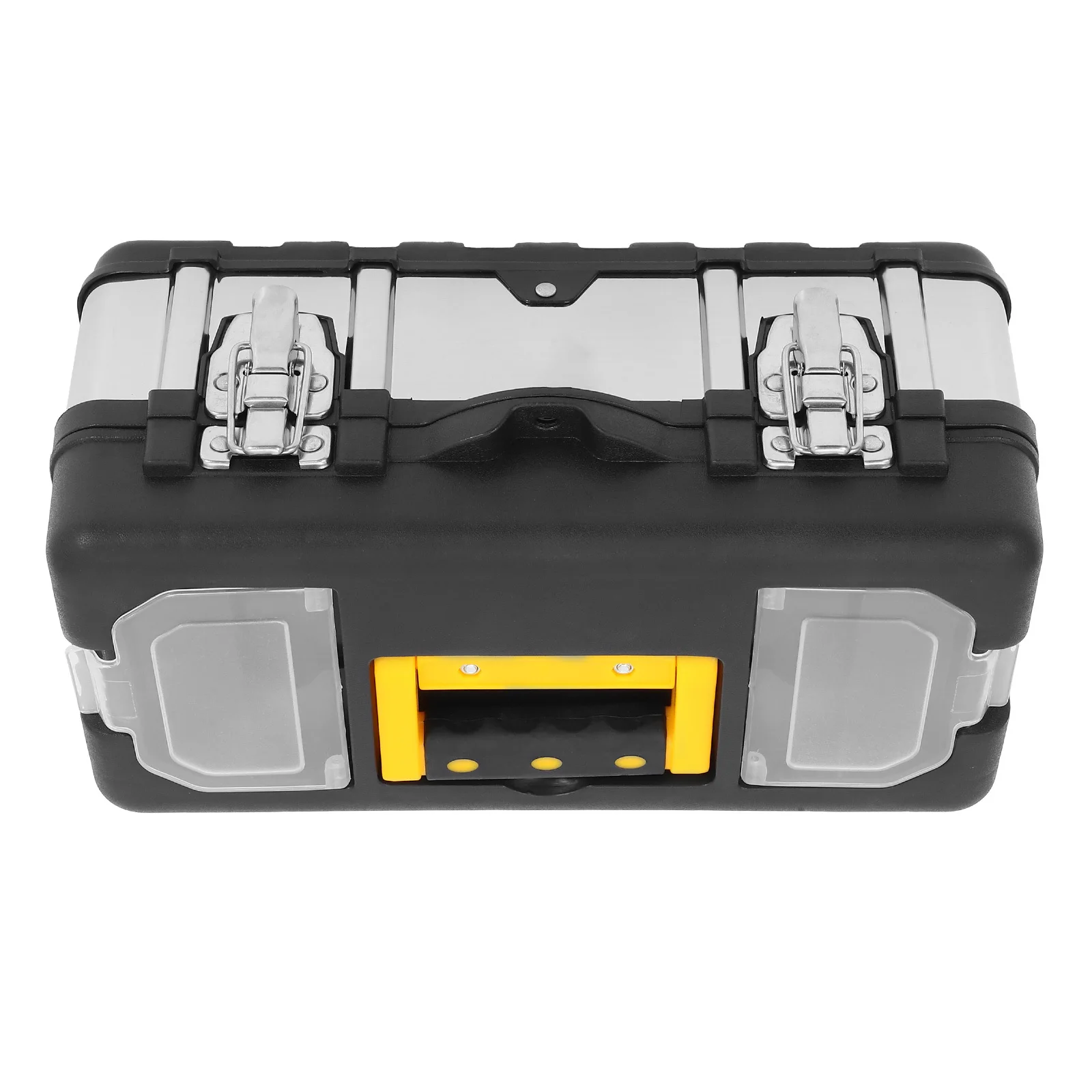 Stainless Steel Toolbox Lockable Compact Durable Travel Organizer Portable Tool Storage Box Multifunctional Handheld Carrying