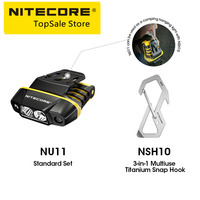 2024 Nitecore NU11 Intelligent IR Motion Sensor Clip-on Cap Light 90° Adjustable Angle with Battery Lamp Night Fishing Trekking