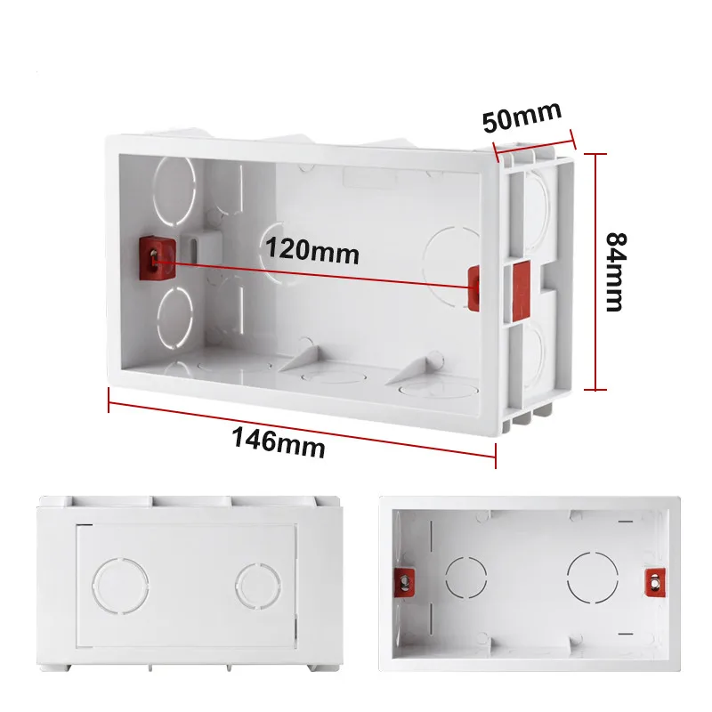 10pcs Good Quality Electrical Equipment Supplies Knockout Box 3*3 Pvc Switch Socket MK Box Combination Cable Laying Box