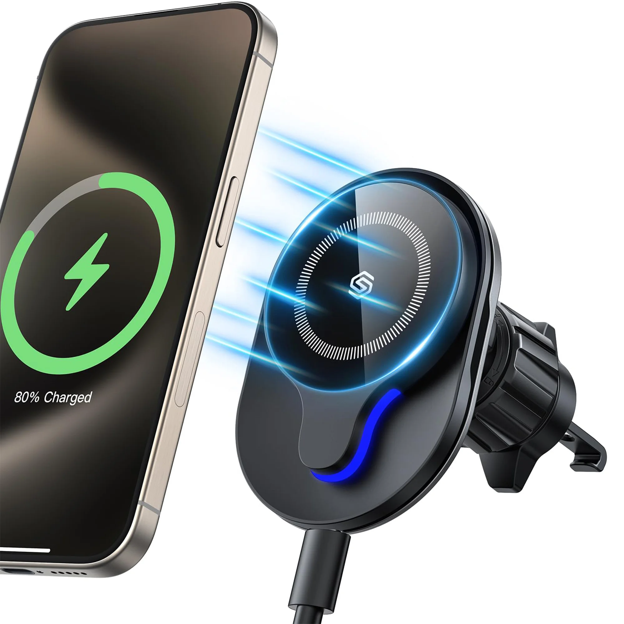 

Magnetic Car Phone Holder Wireless Fast Charging For Iphone 12/13/14/15/16 Series 24 hours Fast Shipping Magnetic Holder