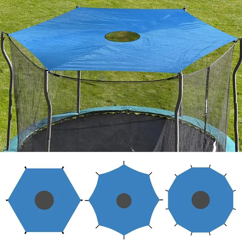 ﻿ ﻿ New Foot Jumping Trampolines Tent Jump Bed Sun Shading Fabric Rain And Sun Protection Anti-UV Trampoline Canopy for summer