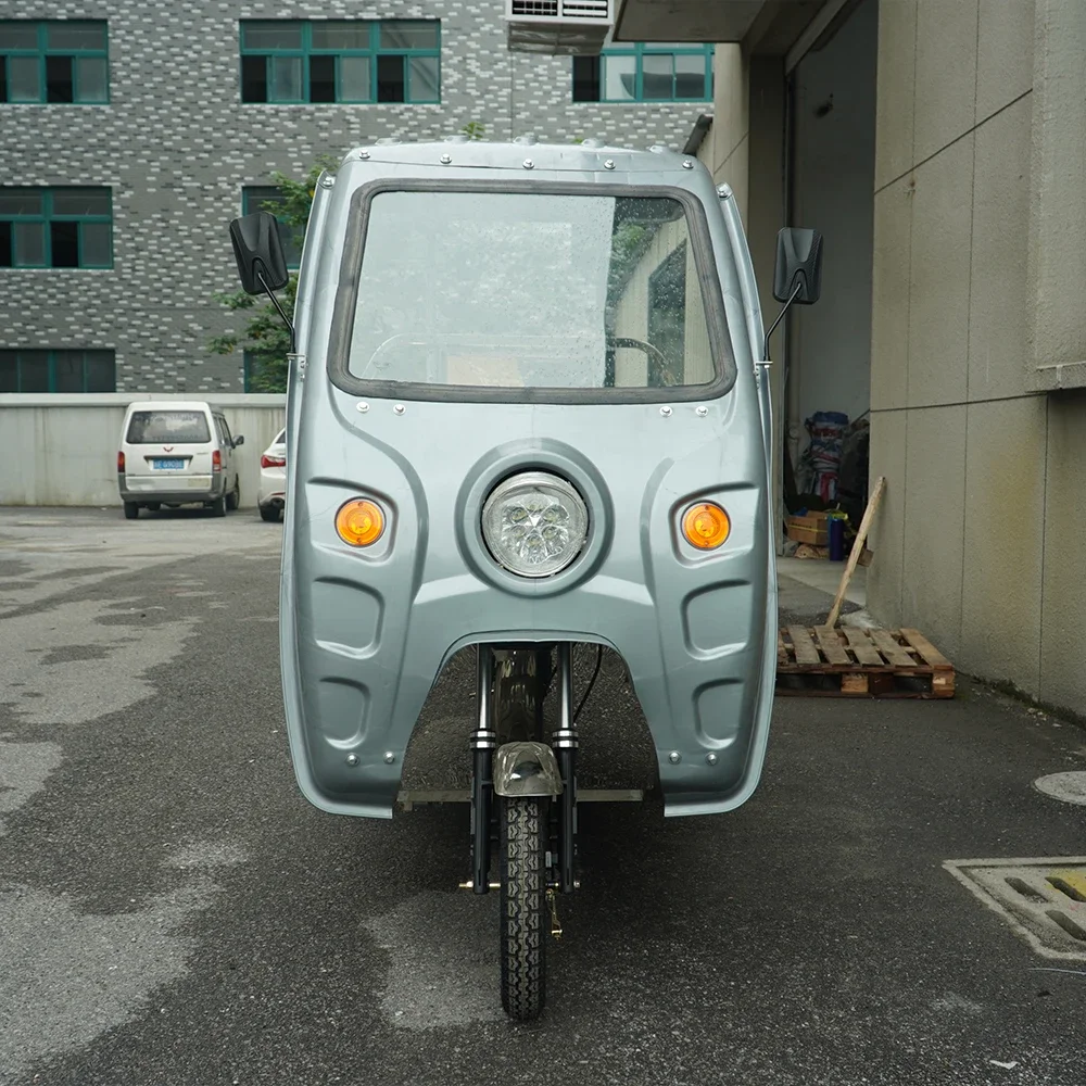 Closed Driving Room Rainproof EEC CE Certificate Electric Cargo Tricycle 2000W