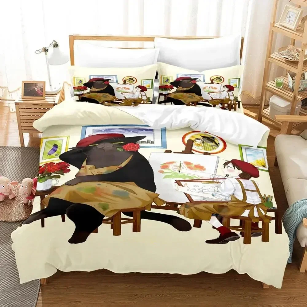 Anime Masterful Cat Is Depressed Again Today Bedding Set Duvet Cover Bed Set Quilt Cover Pillowcase Comforter king Queen Size