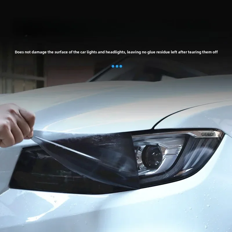 لمعان ضوء شفاف أسود دخان بولي كلوريد الفينيل فيلم تينت المصباح الضوء الخلفي التفاف غطاء فيلم احباط ملصق غطاء فيلم مدرع للسيارات