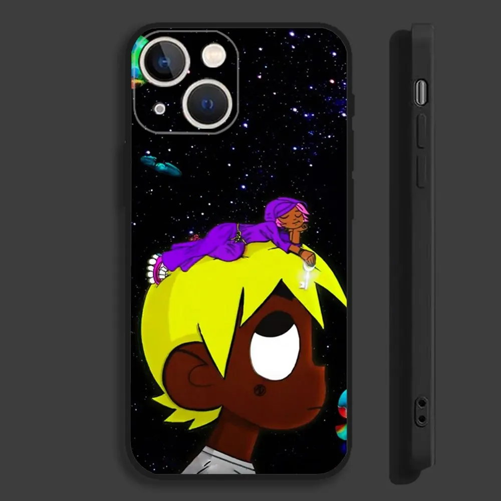 Rapper Lil U-Uzi V-Vert Phone Case For iPhone 16,15,14,13,12,11,Pro,Max,Plus,Mini,X,XS,XR,8,7,6,S,SE Soft Black Case