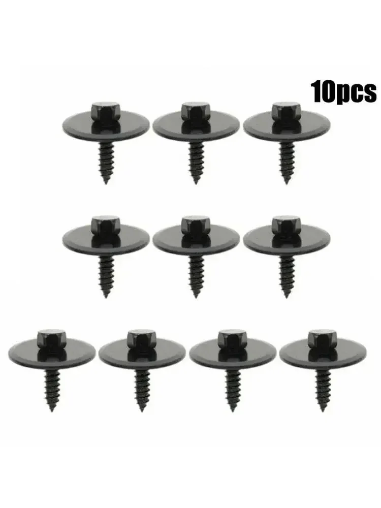 Vis de voiture pour Mercedes-Benz, feuille de bouclier de moteur de sous-voiture automatique, pièces de rechange, fixation de retenue en métal, 190D, 190E, 10 pièces