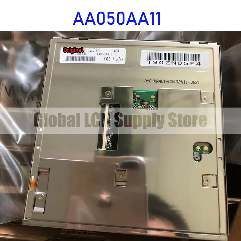 Painel de exibição LCD para Mitsubishi, 45 pinos conector, 100% testado, novo, original, AA050AA11, 5,0"