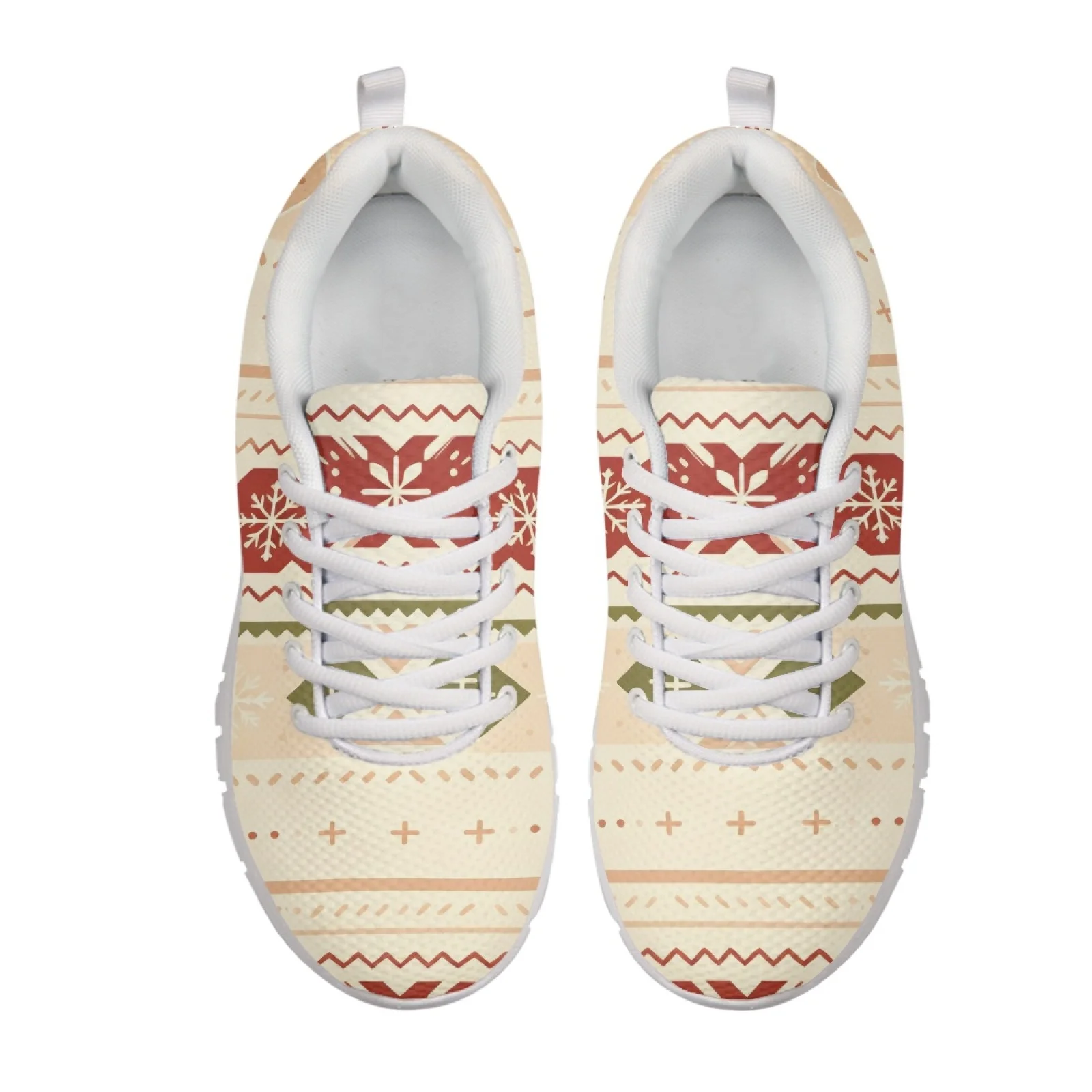 Coloranimal Christmas Snowflake Women Walking Shoes for Women Who Stand All Day Flat Womens Sneakers Running Athletic Shoes