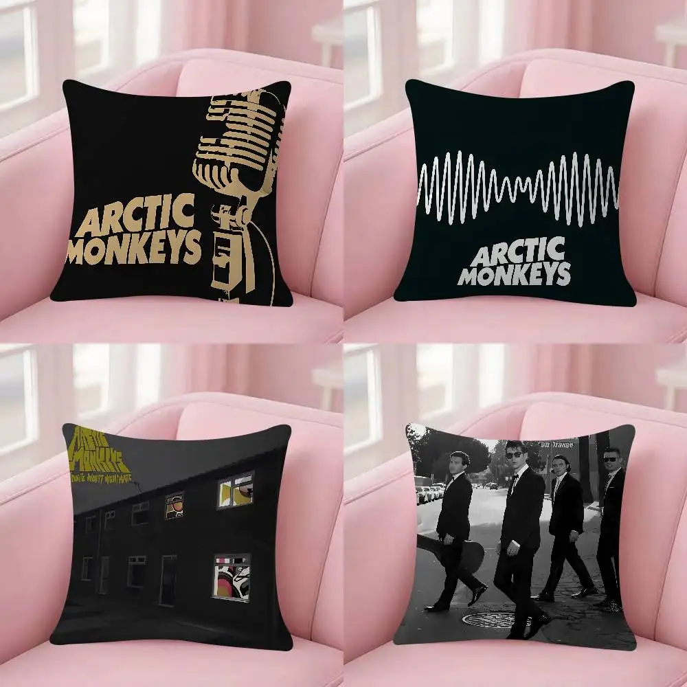 Rock A-Arctic Band M-Monkeys Mini 45*45cm Cushion Cover Pillow Cover Decor Pillowcase Home Pillowcase For Couch Pillow