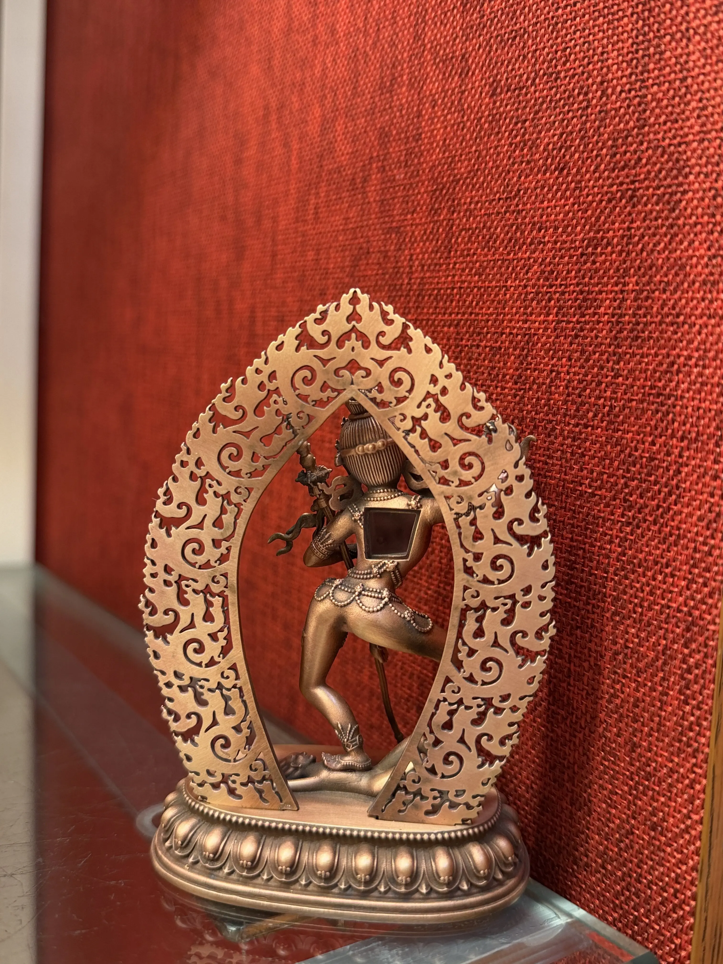 Vajra Haimu pure copper Buddha statue height 10 cm boutique Buddha statue