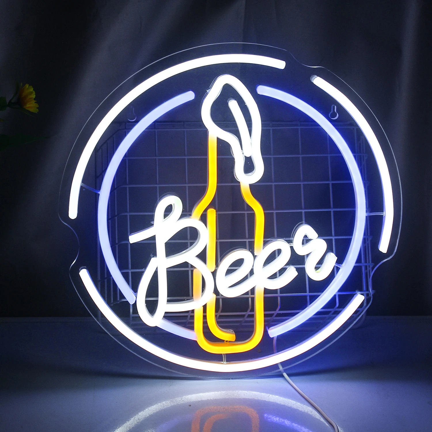 

Bar Beer Neon Sign LED Room Wall Decor USB Powered With Switch Hanging Acrylic For Bar Club Shop Bedroom Party Art Decor