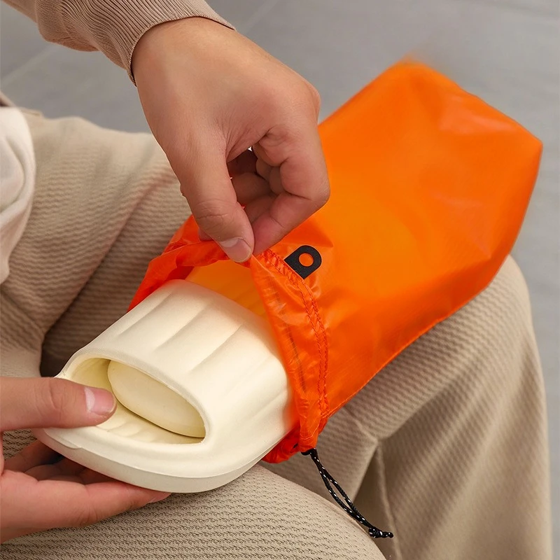 Travel slippers storage bag fitness swimming waterproof and dirt proof drawstring bag portable dustproof and odor proof shoe bag