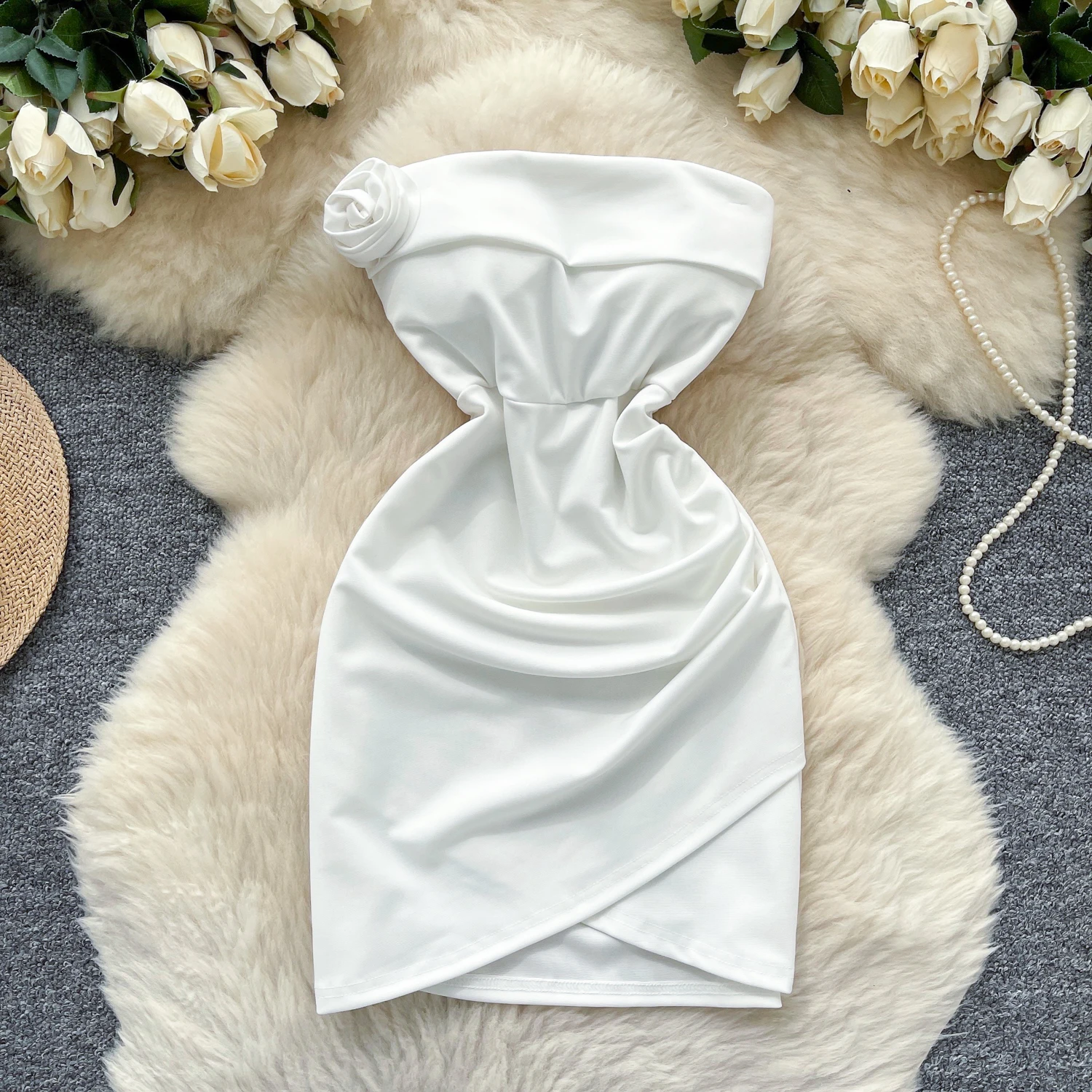 Chic vintage bretelles solide robe crayon élégante fée mode coréenne Boho robe d'été femmes vêtements plage mini robe