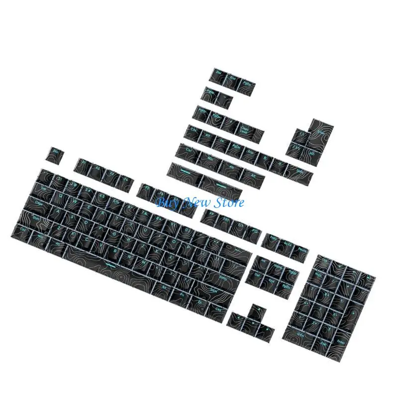 

20CE PBT Keycaps Set 135Keys Customs Keycap Set Dye Sub Front-lits Backlits Keycap
