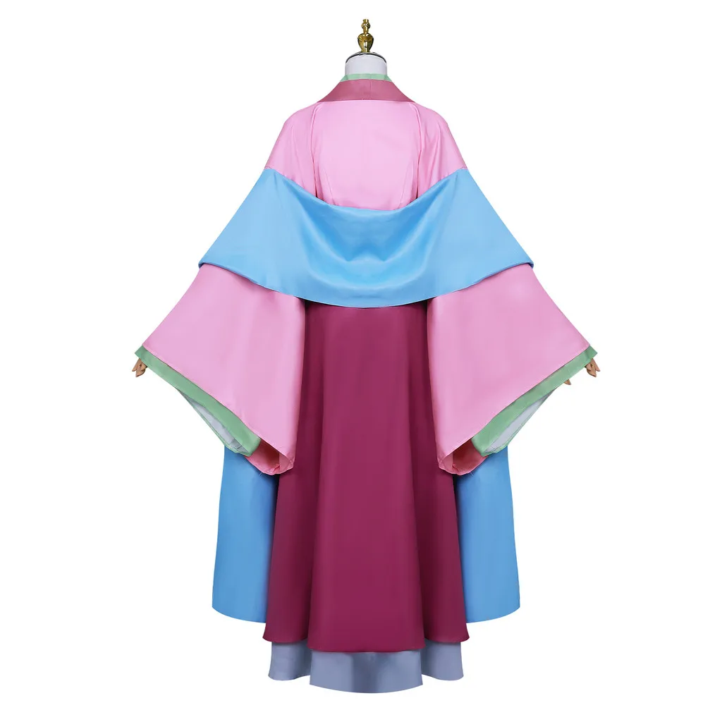 Anime The Apothecary Diaries Maomao Cosplay Costume Wig Pink Dress Halloween Party for Women Hanfu Neckalce Earrings Outfits - view 3