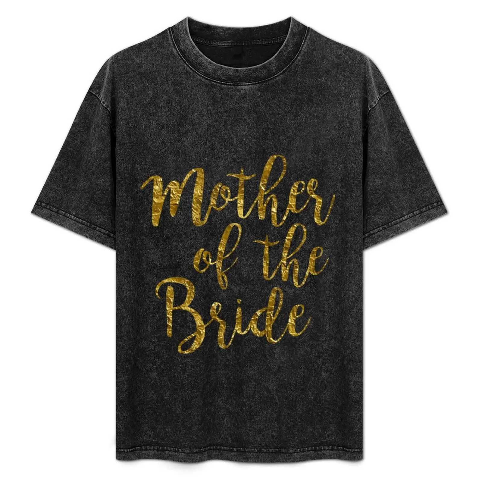 Mother of the Bride | Gold Foil | Wedding T-Shirt Outdoor Working T-Shirt