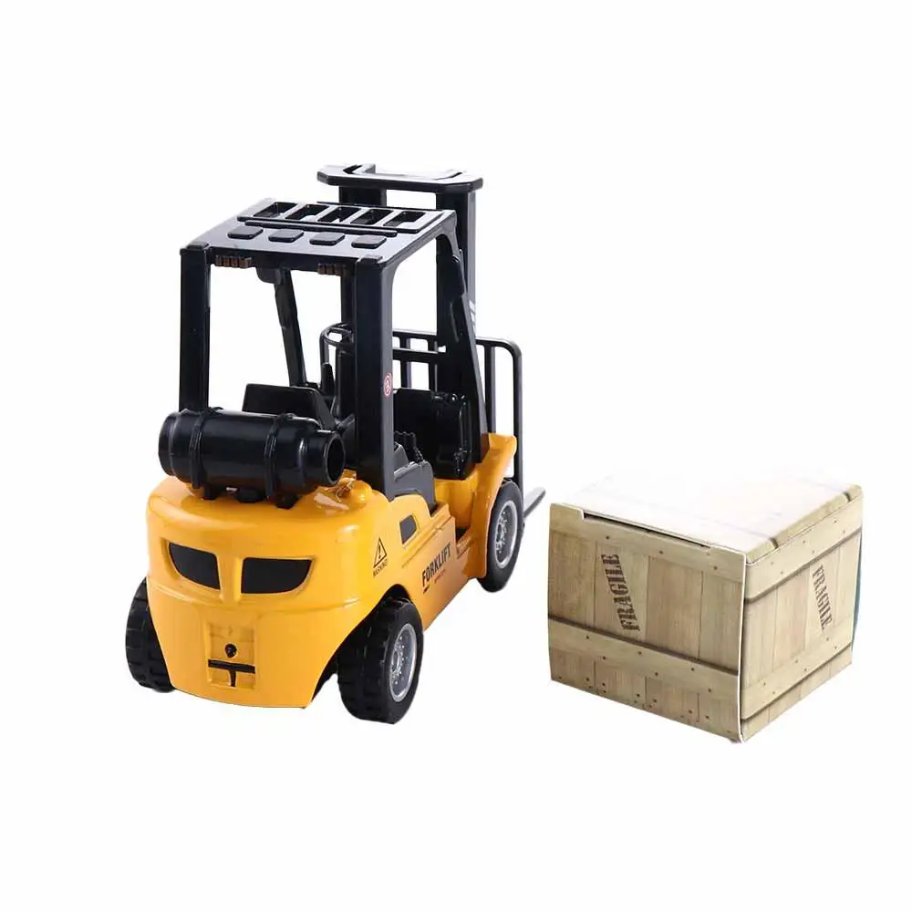 Car Play Toy Vehicle Set Toy Vehicles Vehicle Construction Die-Cast Model Forklift Friction Toy Pallet Interactive Toy