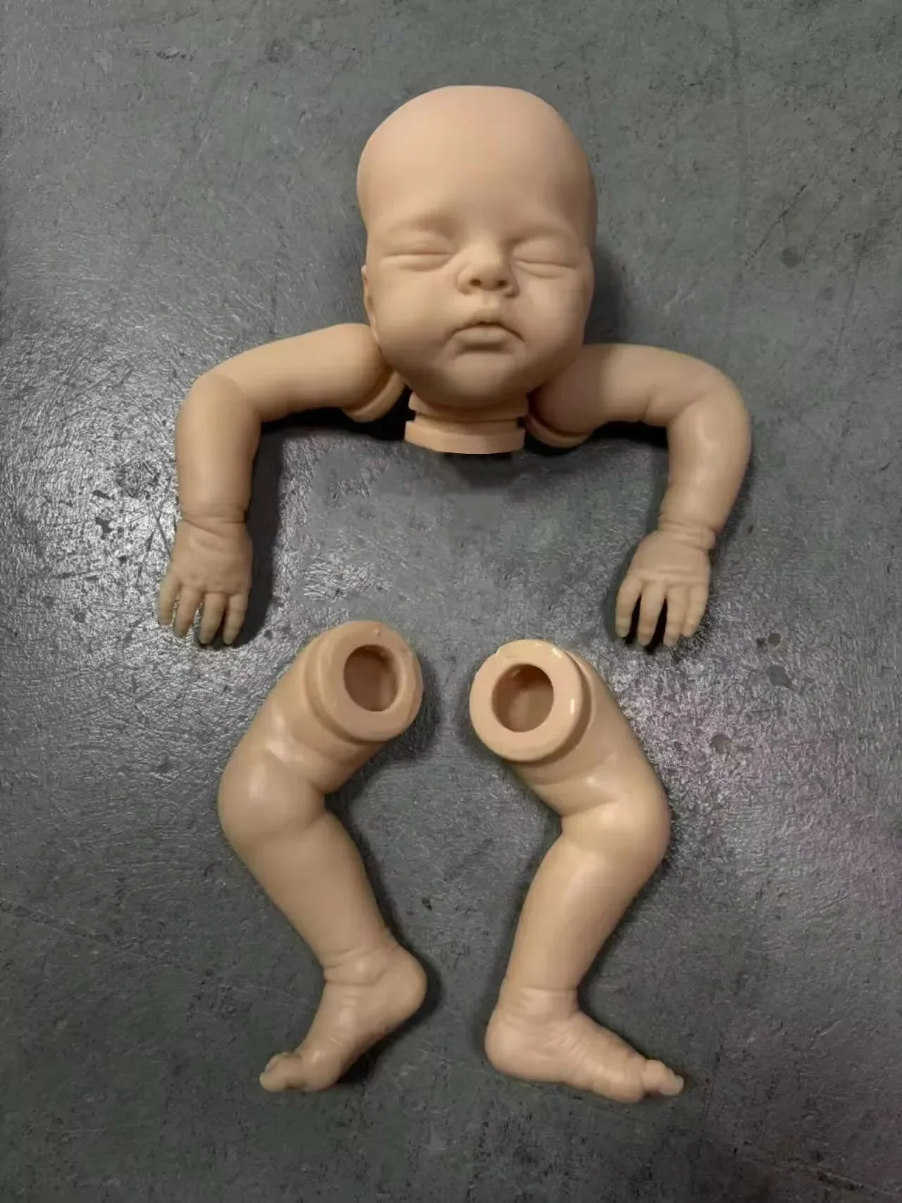 19 inch Lily/Irys Twins al geschilderde kits/een geschilderd blanco herboren pop kit Soft Touch frisse kleur pop onderdelen met stoffen lichaam