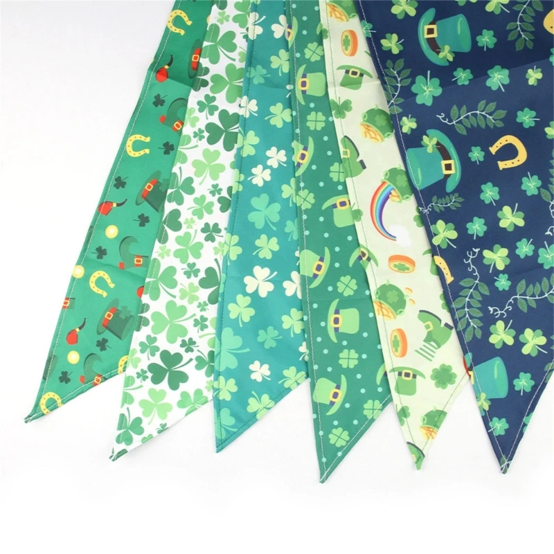 Pet Dog StPatricks Bandannas Scarf Collar Festival Party Props Bandanas Collar Scarf Dogs Costume Carnival Supplies