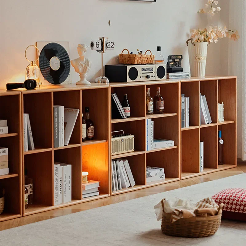 Nordic Massivholz Bücherregal Designs Vertikale Vintage Traditionelle Bücherregal Lagerung Boxen Librero Para Mueble Möbel