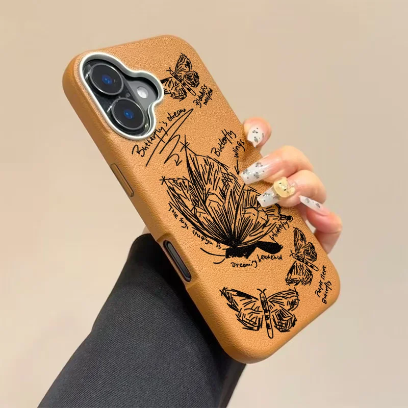 Line butterfly high-end Phone Cases For Samsung galaxy  m55 m35 m15 m52 m23 m14 m31 m34 m53 m54 m13 m33 m12 m03 m13 m10s Cover