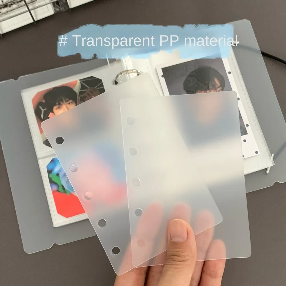 10 szt. Przezroczyste wkłady do segregatora, papier do segregatora 5-otworowego M5 A8, przekładki do segregatora spiralnego, separatory do segregatora, dokumenty, raporty, segregator