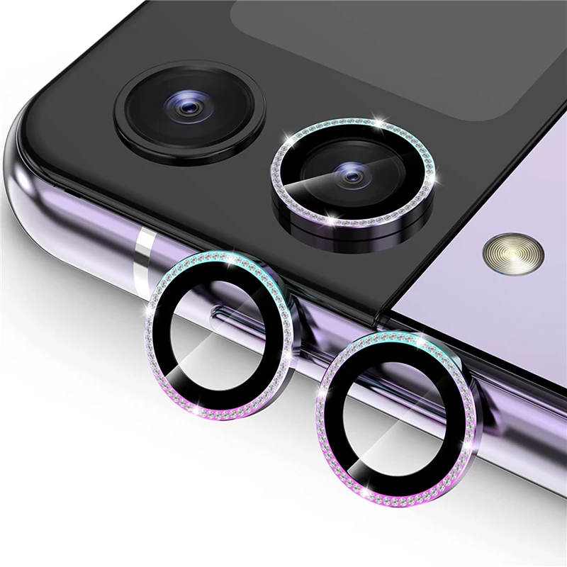 Fli4 İçin Mükemmel Kamera Koruyucu: Samsung Galaxy Z Fold 4 ve Z Flip 4 İçin Bling Diamant Parıltılı Metal Kamera Ekran Koruyucu