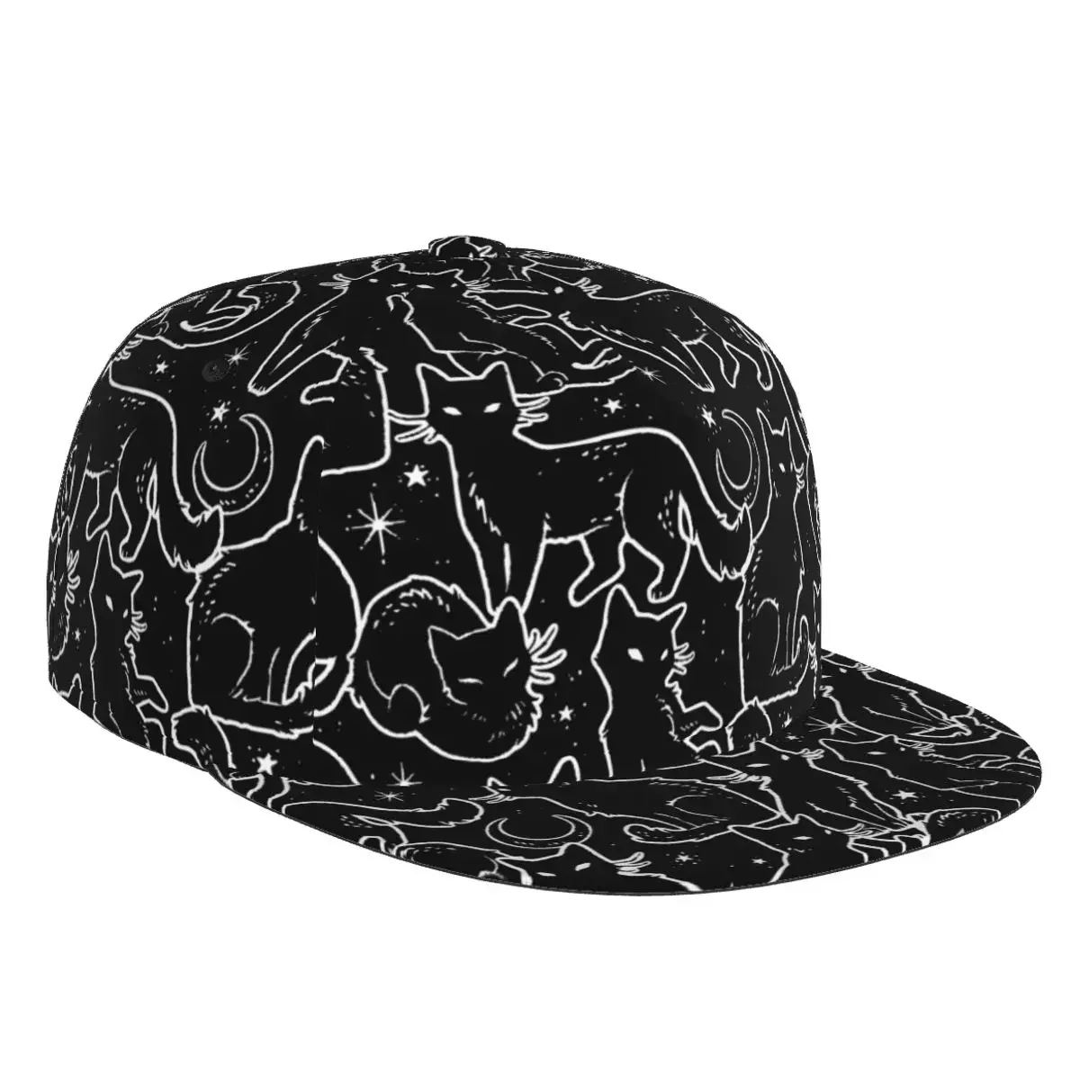 Halloween Black Cat 3D Print Baseball Cap Casual Sun Hat Elegant Ethnic Style Fashion Stage Hip Hop Women Men