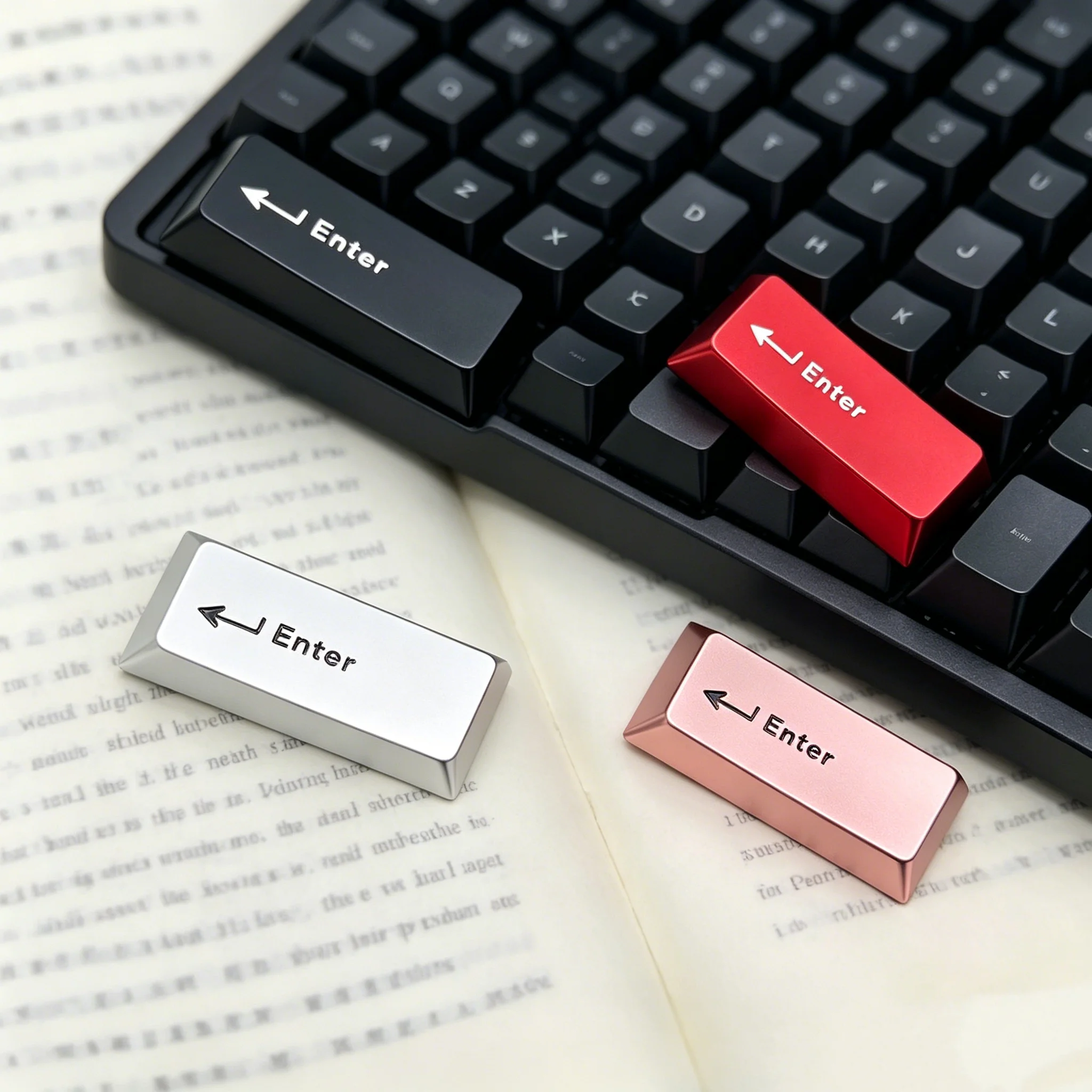 

Metal Personalized Custom Enter keycap Aluminum Alloy CNC Anodic Oxidation DIY Enter KeyCaps Cherry Profile Mechanical Keyboard