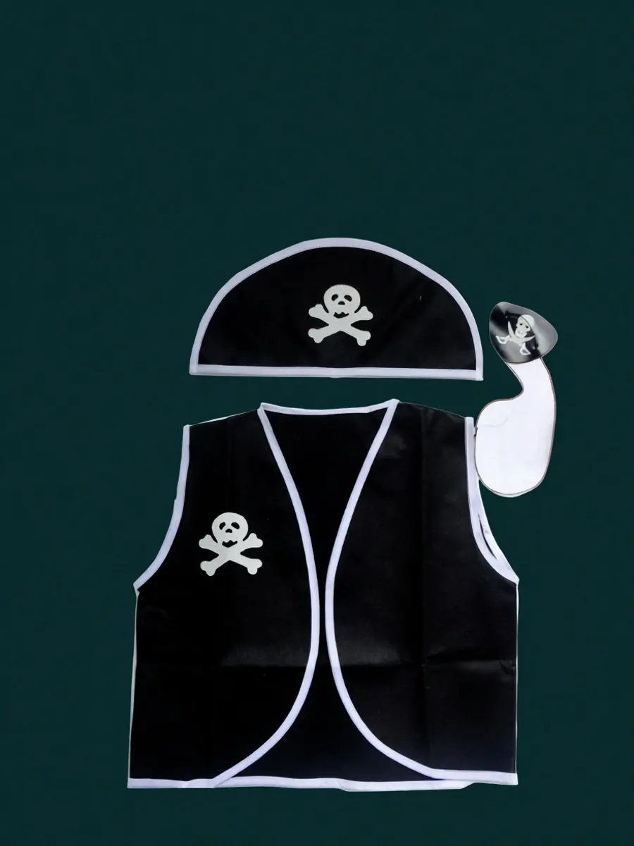 1Pcs Halloween Kids Pirate Costume Soft Breathable Fabric Classic Look Easy Care Ideal for Cosplay School Play Birthday Party