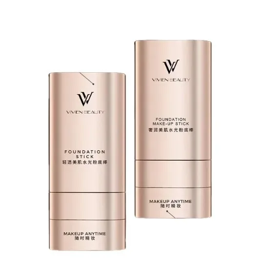 VV ダブルヘッド ファンデーション スティック - 肌の色を明るくする透明なライトコンシーラー 防水 長持ちするメイクアップ用クリーム