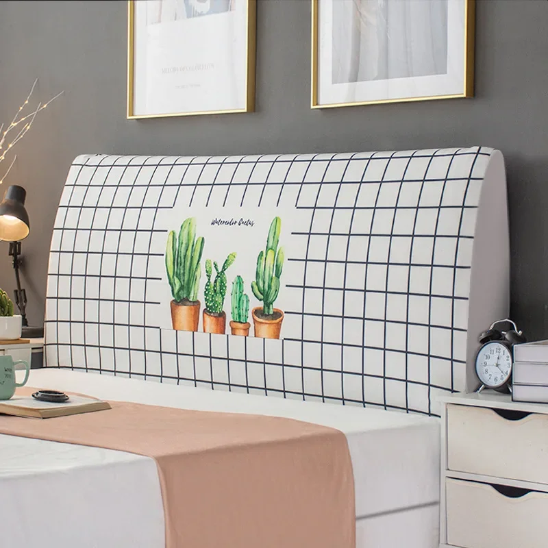 Printed Elastic All-inclusive Bed Head Cover Headboard Cover Washable Universal Size for Home Hotel Banquet