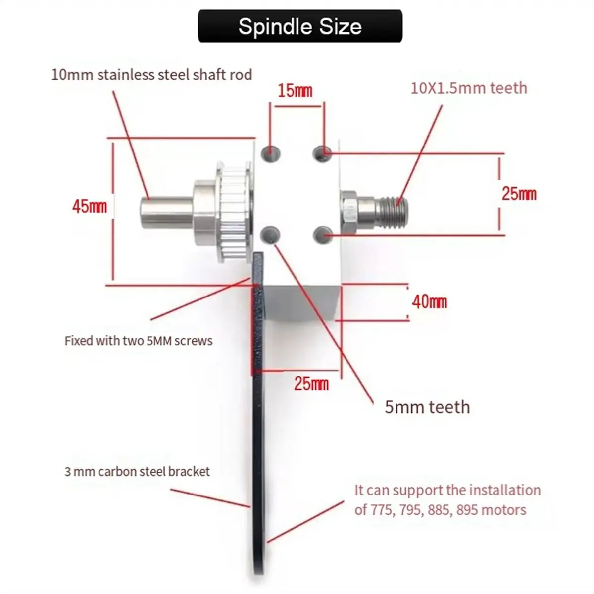 friendly-Mini Table Saw Spindle DIY Woodworking Cutting Spindle Bearing Seat for Table Saw Home Saw Bearing Block A