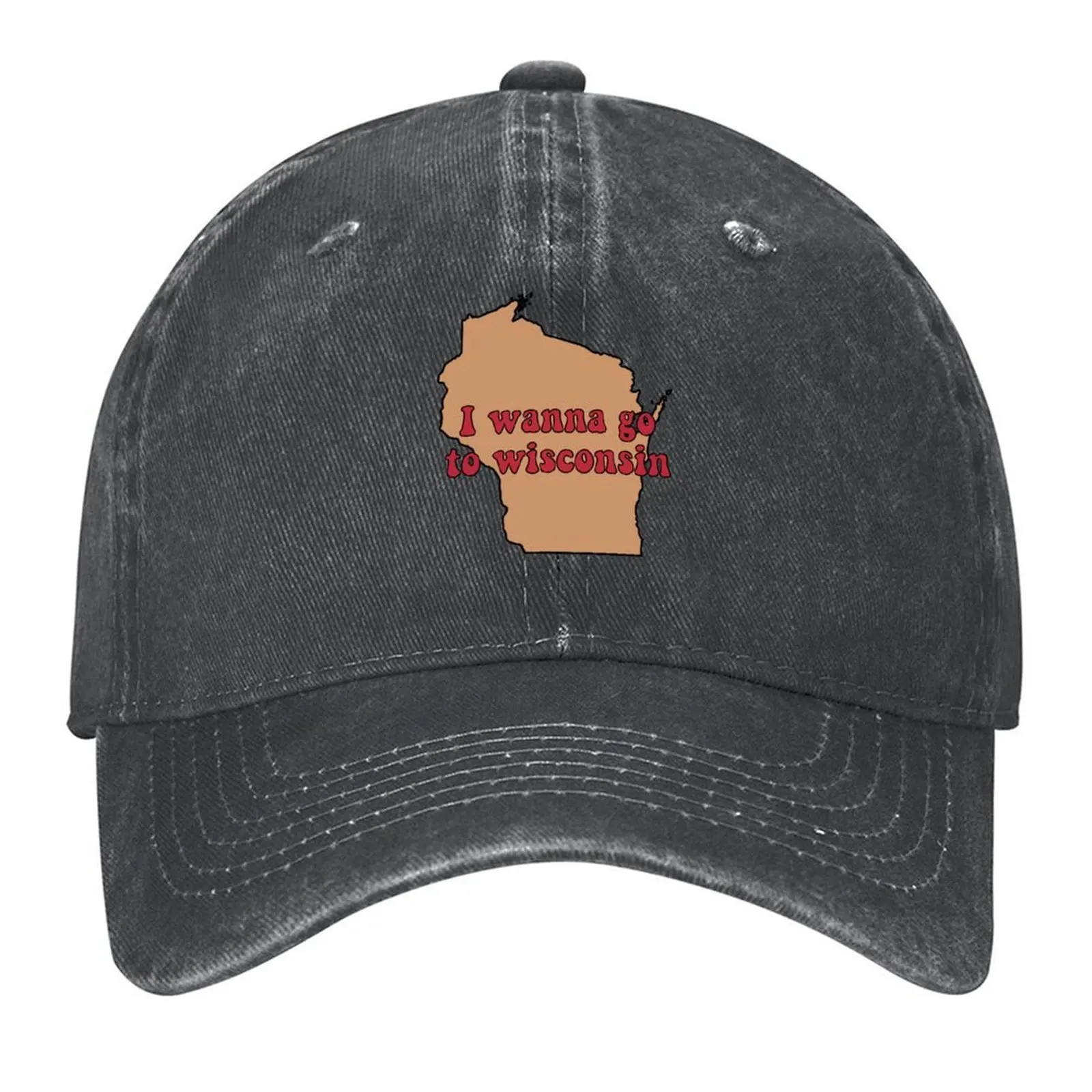 

Wisconsin Baseball Cap Fishing cap Sunscreen beach hat Sun Cap Boy Women's