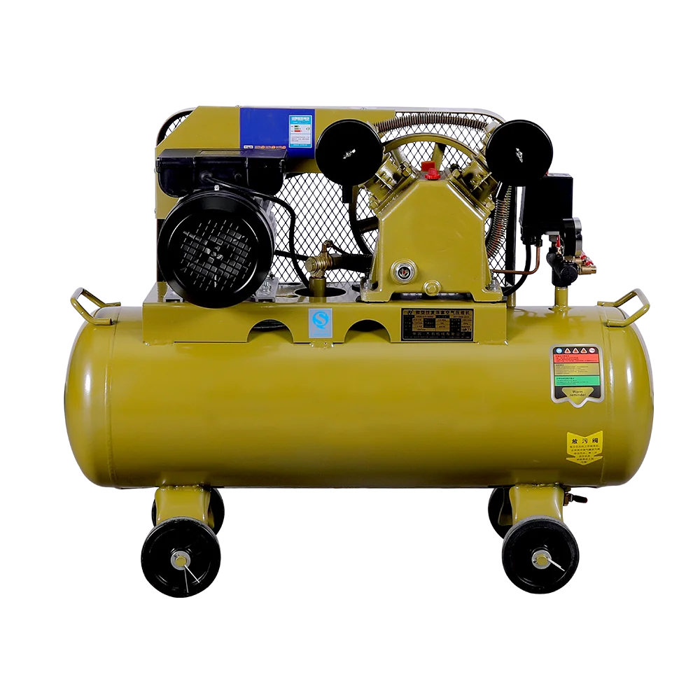 

Professional Piston Belt Drive Air Compressor OEM J-Series Low Noise 220V/380V 56L Tank 170 L/min for CNC Machine Textile